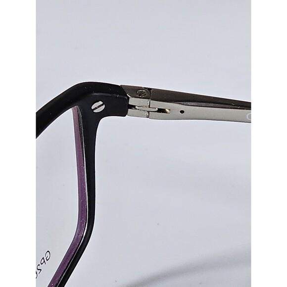 GIANNI PO WOMEN'S EYEGLASSES GP2612 55/15 145 BLACK/ SILVER DEMO - Picture 11 of 15